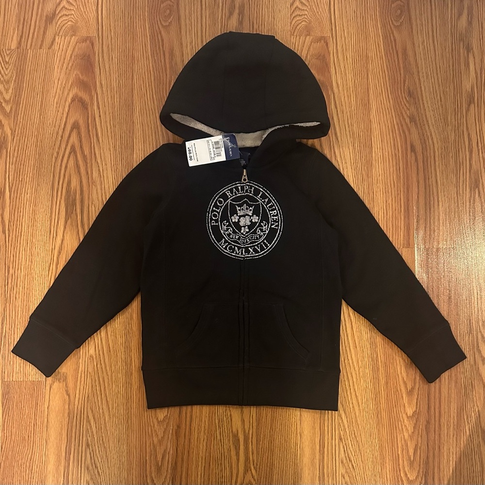 Polo Ralph Lauren Girl’s Full Zip Hoodie Sweatshirt, Size 6X